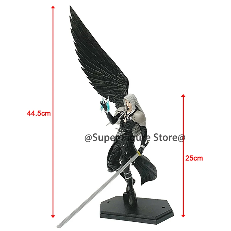 أنيمي كاي Sephiroth سحابة تيفا عمل الشكل واحد مجنح الملاك تمثال سطح المكتب الحلي البلاستيكية جمع دمية نموذج اللعب الهدايا