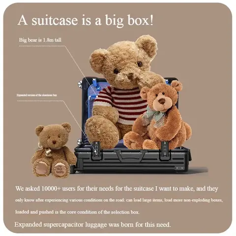 100% एल्यूमीनियम मैग्नीशियम मिश्र धातु यात्रा सामान ट्रॉली सामान 20 22 24 26 28 इंच ट्रॉली सामान कैरी-ऑन सामान कप होल्ड के साथ 10 best sales व्यावसायिक सामान - №9