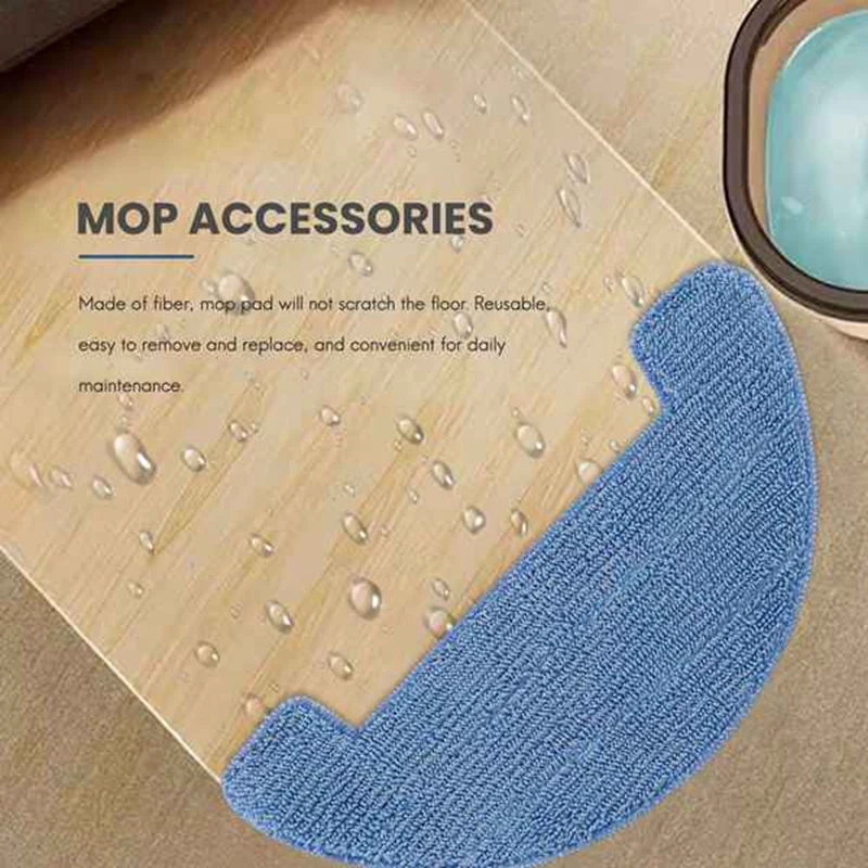 ウェットドライ掃除機モップクロス、Coredyr500アクセサリ、ロボット掃除機部品、r750、r500、g800、g850、6個