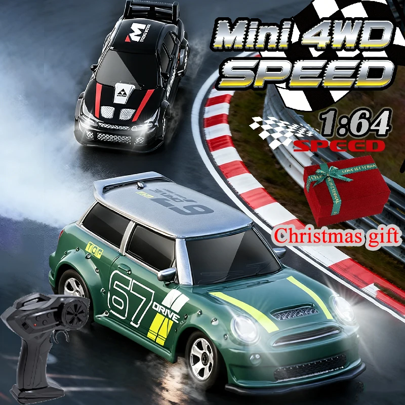 Cross Border New Product KF33 Desktop Drift Remote Control Car 1:64 Full Scale Four-wheel Drive Car Model Toy Christmas Gift
