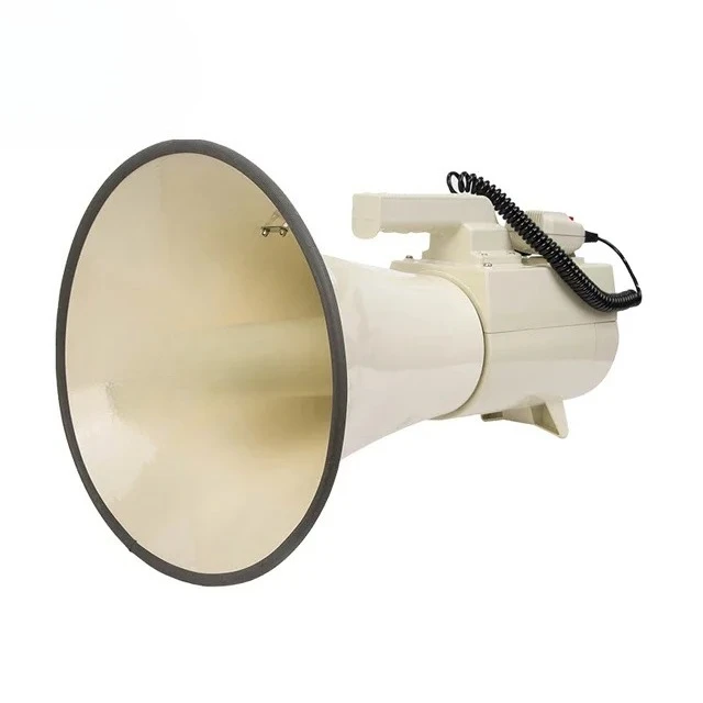 megáfono de litio recargable altavoz de bocina de 100 W megafono de alta potencia para exteriores