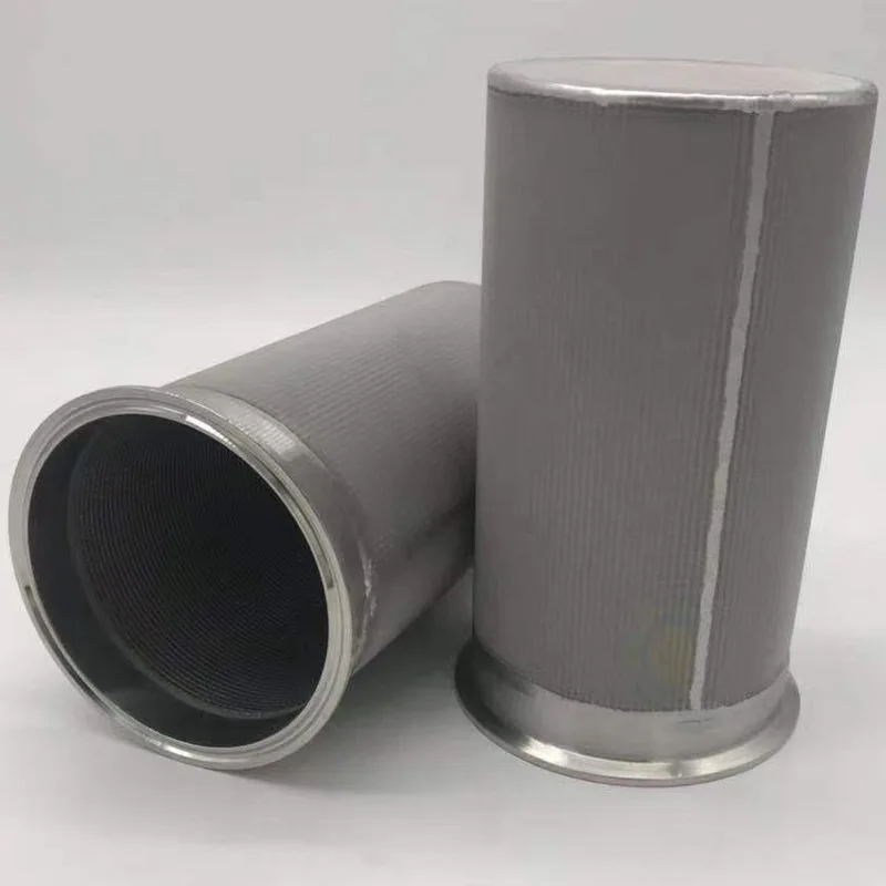 304 316 Stainless Steel Filter Element Metal Sintered Mesh Dust Collection Filter Cartridge