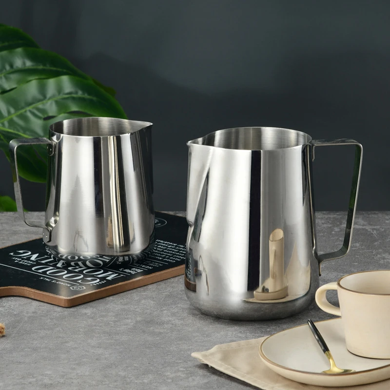 Stainless Steel Milk Frothing Pitcher Espresso Steaming Coffee Barista Latte Frother Cup Cappuccino Milk Jug Cream Froth Pitcher view 2