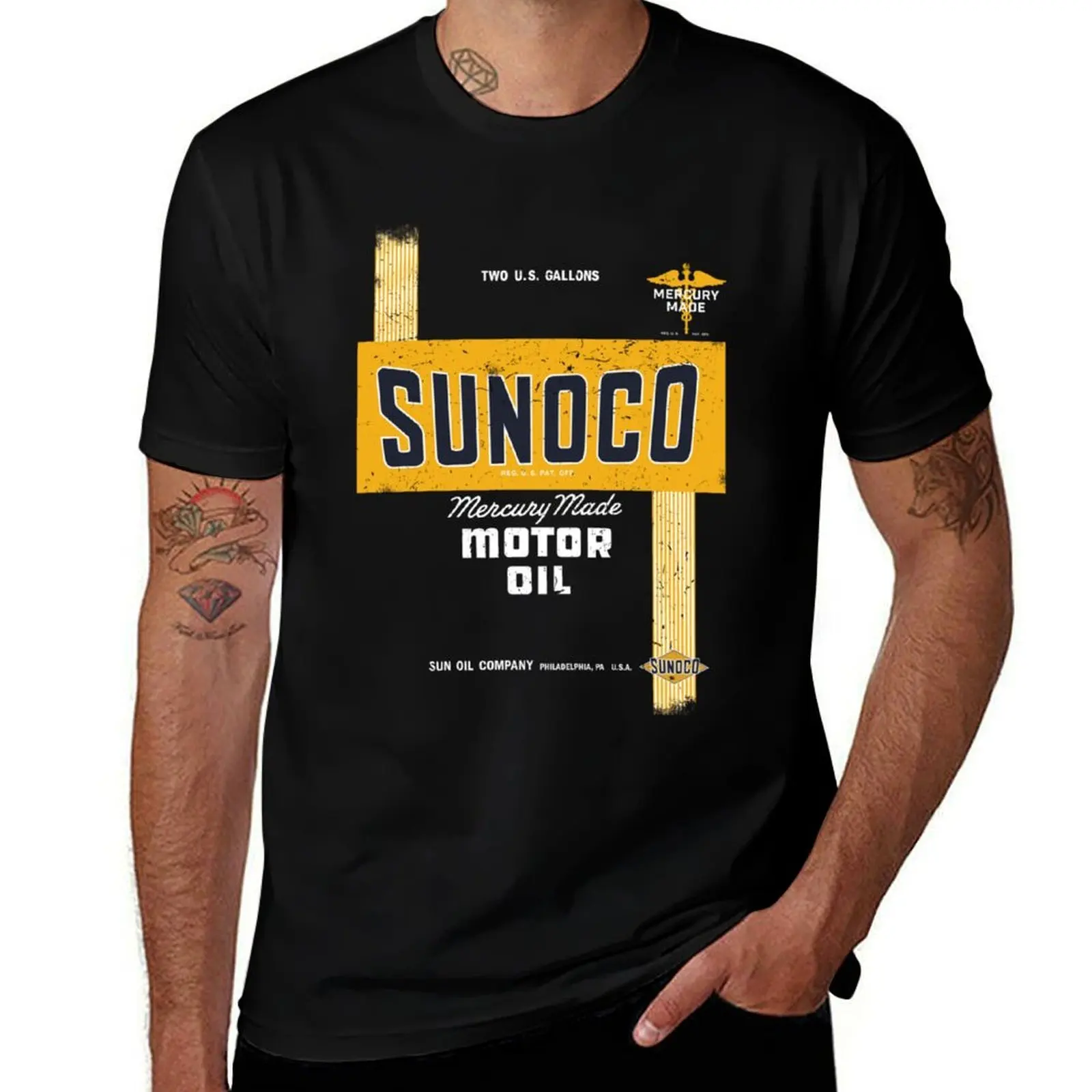 

Sunoco Motor Oil Retro Distressed Design Classic . T-Shirt funny t shirts man man t shirt luxury T-Shirt