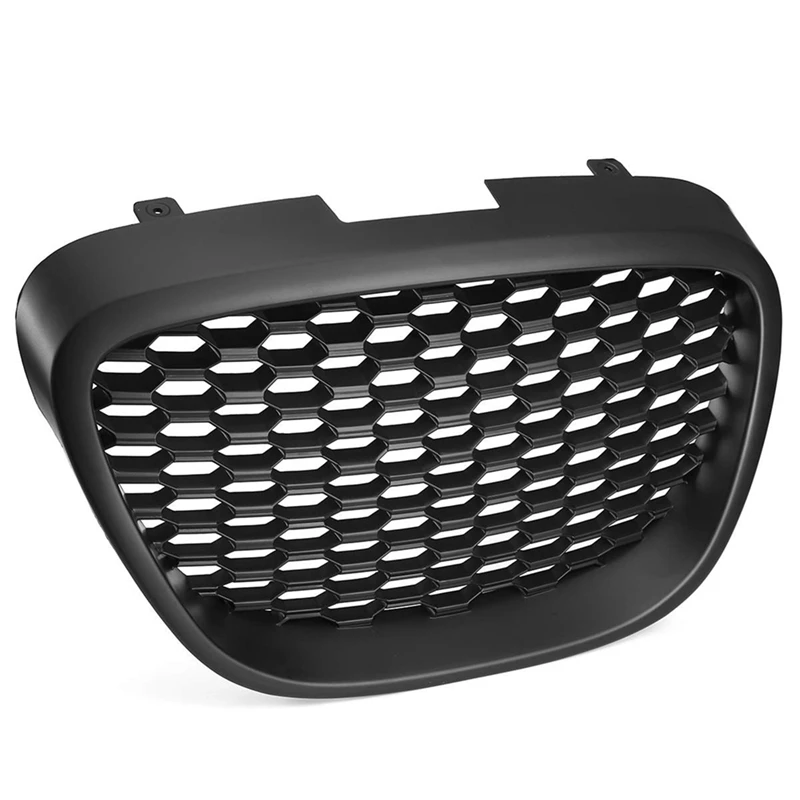 Front Air Grille Front Bar Cooling Grill Honeycomb Mesh Grille Suitable For SEAT LEON MK2 1P1 2006-2009 BPPPGR36 Replacement