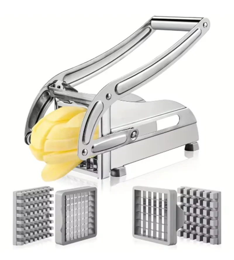 

Portable Stainless Steel Household Potato Slicer Kitchen Food Processor Equipped With Multi-Function Cutting Easy To Use Cutting