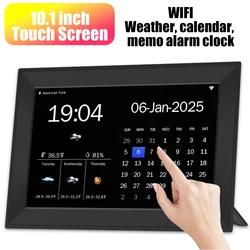 Touchscreen 10,1 inch WIFI digitale kalender Klokweergave Tijd Datum Weersverwachting Geneeskunde Tijdherinnering Dementie Alzheimers