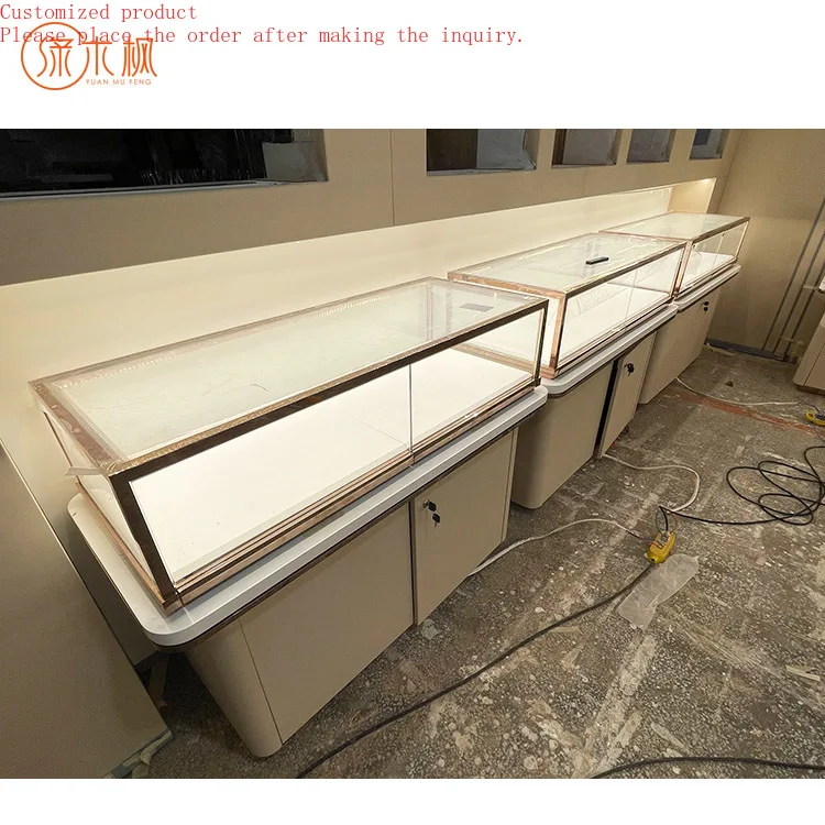 

Showcase High Quality Retail Jewellery Display Showcase Custom Fashionable Furnitures 3D Jewellery Shop Design From China