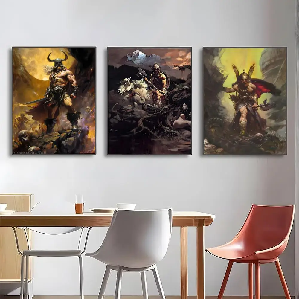 Artist Frank Frazetta Poster High-definition posters, wall art for living room and home decor.