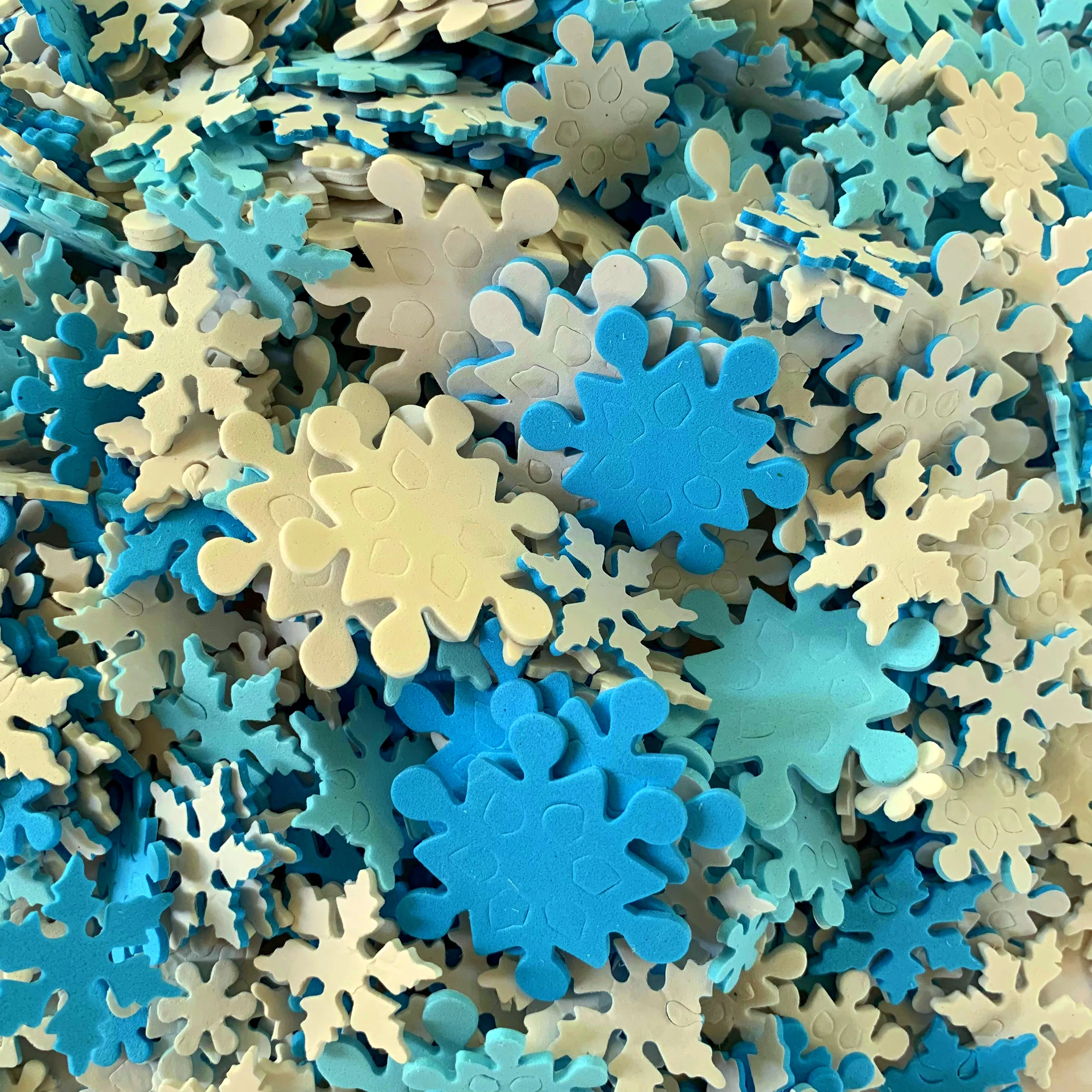 100PCS Neue Ankunft gedruckt bunte Weihnachten Schaum Aufkleber Schneemann Santa Weihnachten Handwerk Aktivität Artikel Innendekoration OEM