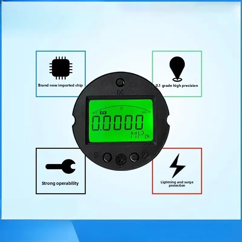 2088 Pressure Transmitter Board with LCD Display, 4-20mA & RS485 Output High Precision Digital Smart Anti-Interference Design