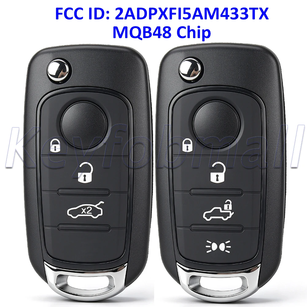 2ADPXFI5AM433TX MQB48 Chip Smart Remote Car Key Fob for Fiat 500X