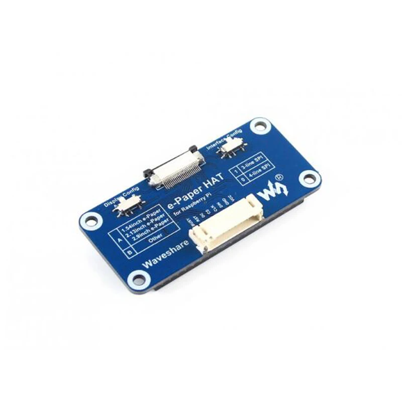 Picture 4: E-Paper Ink screen Driver Board HAT Raspberry Pi 40PIN GPIO Port 3-wire SPI/4-wire SPI   For Raspberry Pi series/Jetson Nano