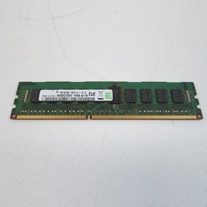 1PCS  M393B5270DH0-YH9 4G 1Rx4 PC3L-10600R 4GB DDR3 1333 REG ECC For Samsung Memory