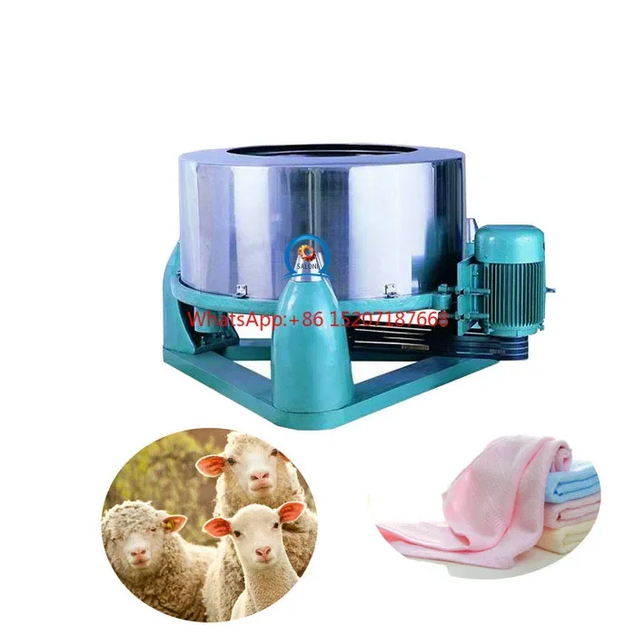 

hot sale spin-drier wet wool dehydrator centrifugal dewatering machine