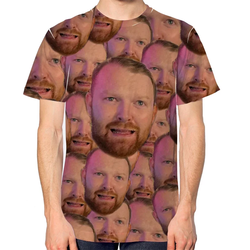 حفلة البكالوريوس مضحك الوجه تي شيرت مخصص الرجال النساء التدرج ثلاثية الأبعاد طباعة الفكاهة صور شخصية رواية تصميم الهيب هوب الشارع Y2k