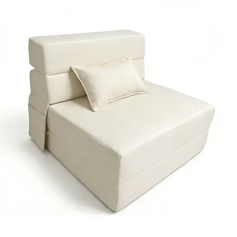 Trendy Internet-famous Minimalist Modern Sponge Technical Cloth Folding Sofa Bed Compressed Tatami Lazy Sofa Multifunctional