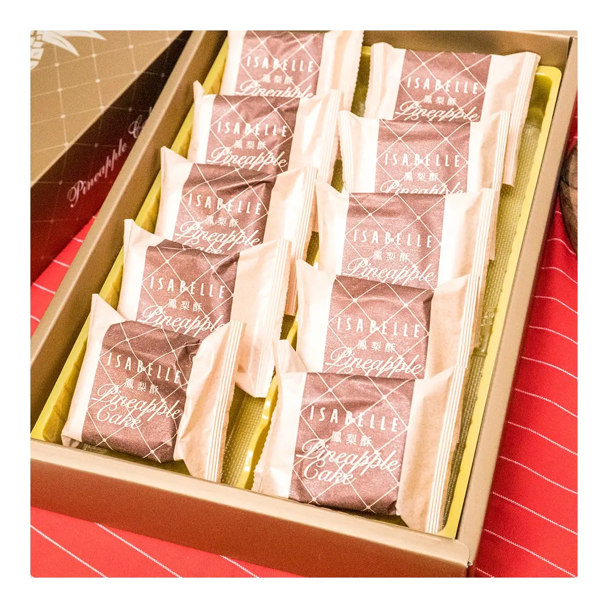 [6 Packs] ISABELLE Taiwan Pineapple Cakes - Authentic Taiwanese Delicacy, 16.9oz Each, Perfect Gift & Snack