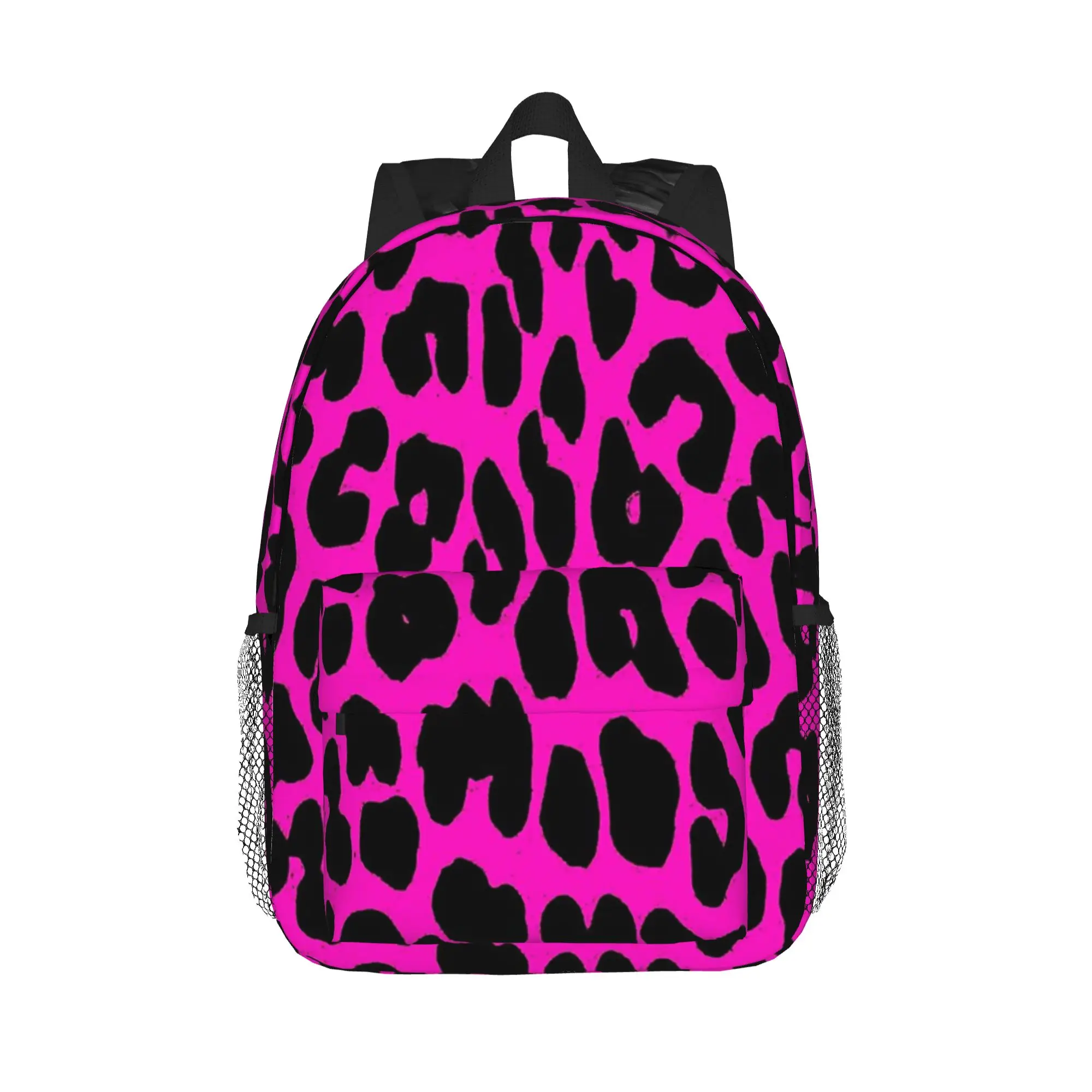 Leopard Pattern (pink) Backpack Hot Sale Daypack Large Capacity Boys Girls BookBag Shoulder Bags for Men Women School Bag
