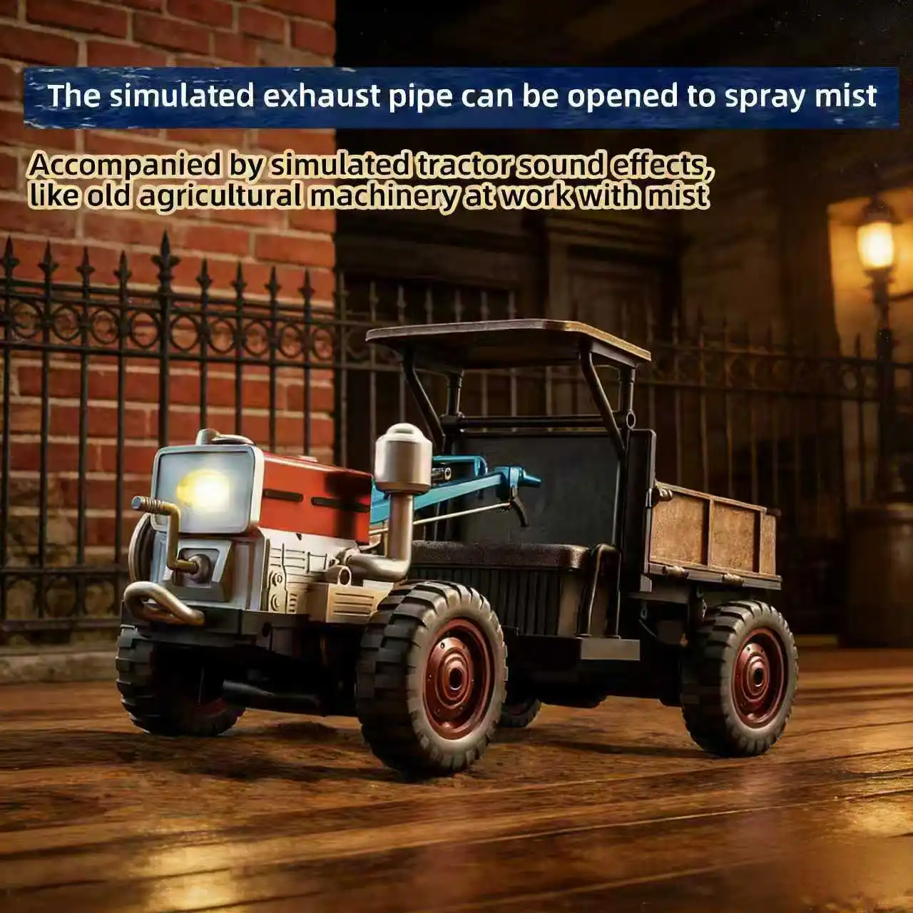 

2026 new Rc tractor toy gift smoked walking simulation remote control tractor sound group Rc car off-road truck model