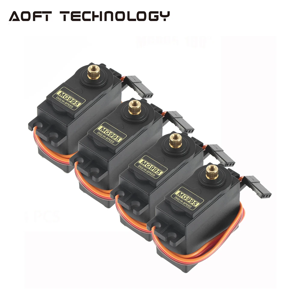 4PCS 13KG 15KG Servos Digital MG995 MG996R Servo All Metal  Gear for JR Car RC Model Helicopter Boat Arduino UNO DIY