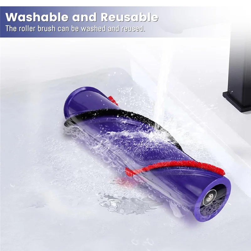 CKFAM-комплект роликовых щеток для Dyson V7 V6 DC59 SV11 SV03 SV04 SV05 SV09, аксессуары для пылесоса, с колесами