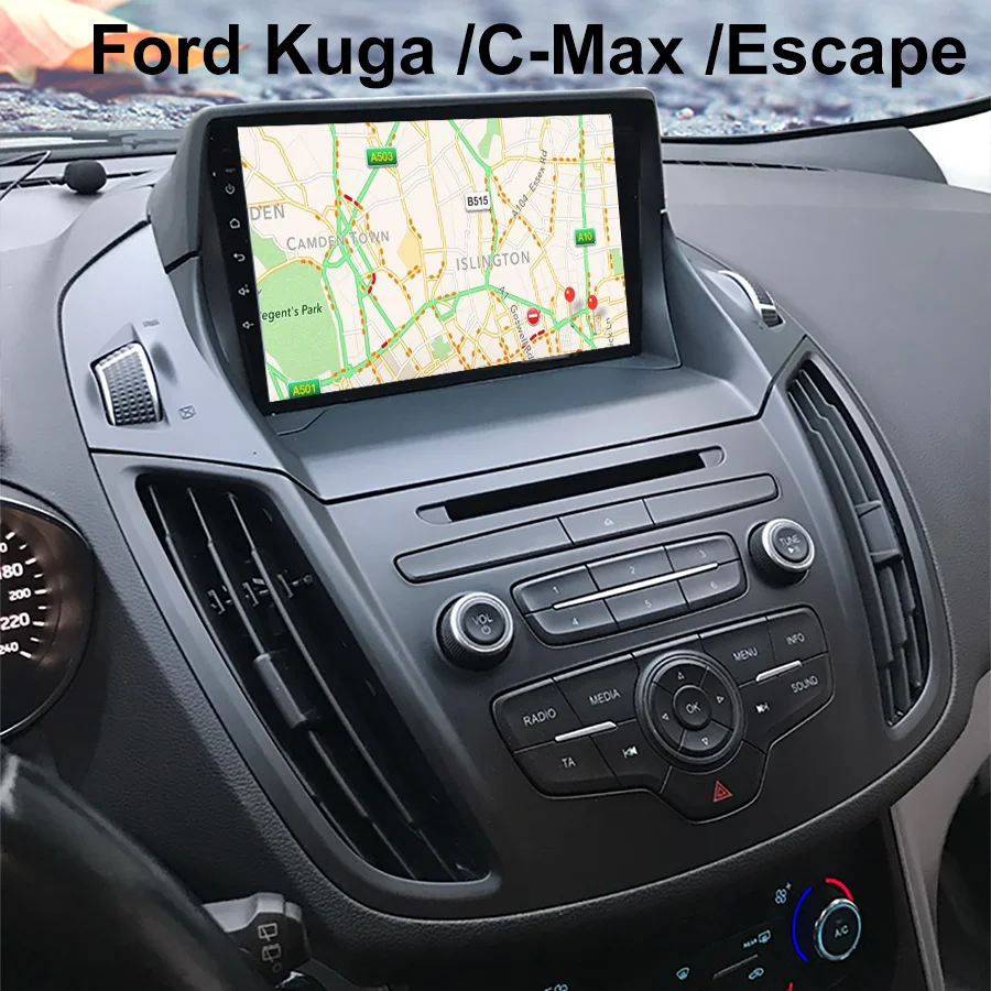 128GB Car Radio Android 14 Screen For Ford Cmax 2011 2013 Kuga C-max Escape GPS Bluetooth Autoradio Wireless Carpaly