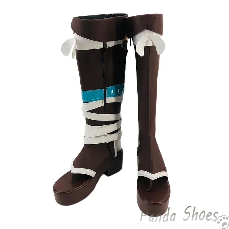 Genshinimpact Gorou Scarpe Cosplay Gioco Anime Cos Zoccoli lunghi Stivali Gioco Gorou Costume Cosplay Scarpe Prop per la festa di Halloween