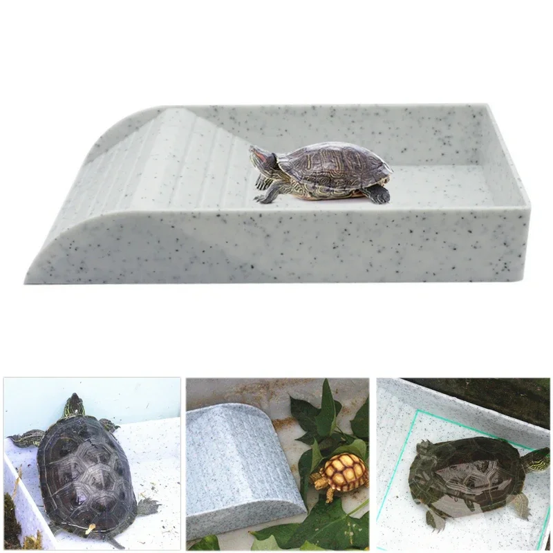 Tortoise Basin Food Bowl Reptile Sunbathing And Resting Platform Pet Bath Tub Climbing Tools