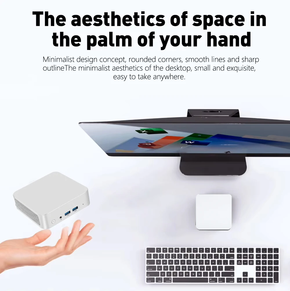 2025 Mini Computer PC Windows 10 Intel Core i7-8500Y 12 GB DDR4 512 GB 1 TB 2 TB SSD UHD Grafische Draagbare Mini Pc Desktop