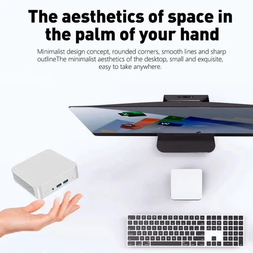 Imagen 2 del producto 2025 Mini ordenador PC Windows 10 intel core i7-8500Y 12GB DDR4 512GB 1TB 2TB SSD UHD gráficos portátil Mini Pc de escritorio