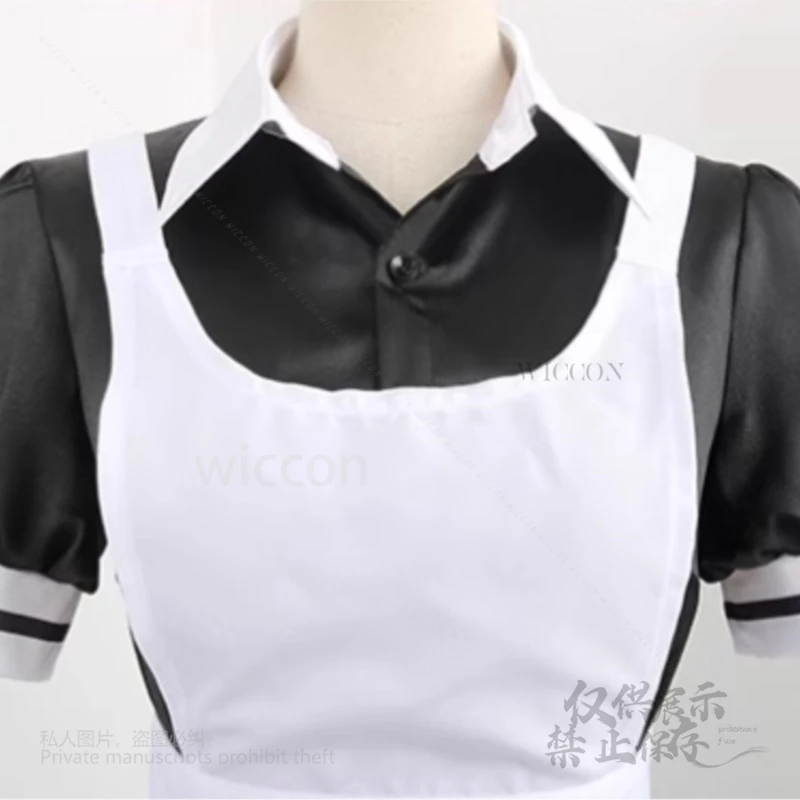 Kakudate Karin คอสเพลย์อะนิเมะเกม Blue Archive น่ารักแม่บ้าน Lolita ชุดชุด 90 ซม.วิกผมปาร์ตี้ฮาโลวีนผู้หญิงที่กําหนดเอง