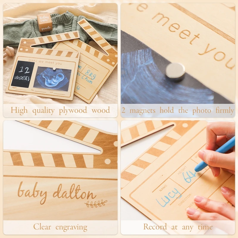 Baby Milestone Number Monthly Memorial Cards Props For The Newborn Photo Shoot Baby Photo Accessories Anniversary Of Growing UP