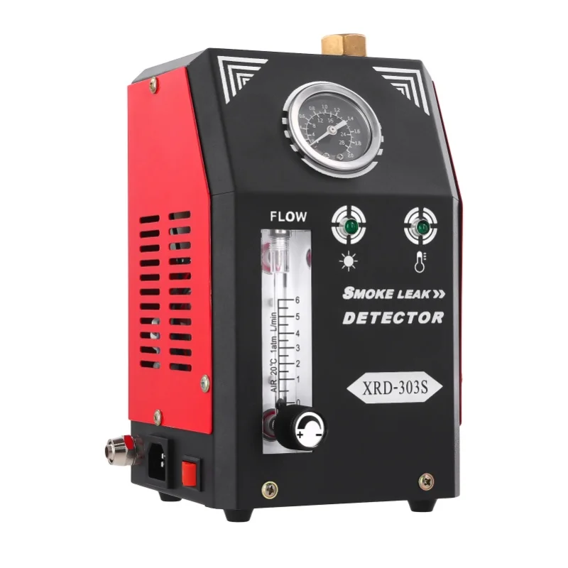 Podofo Dual-Mode-EVAP-Rauchmaschine, Kfz-Lecksucher mit eingebauter Luftpumpe, Manometer, Durchflussmesser, Auto-Reparaturwerkzeug