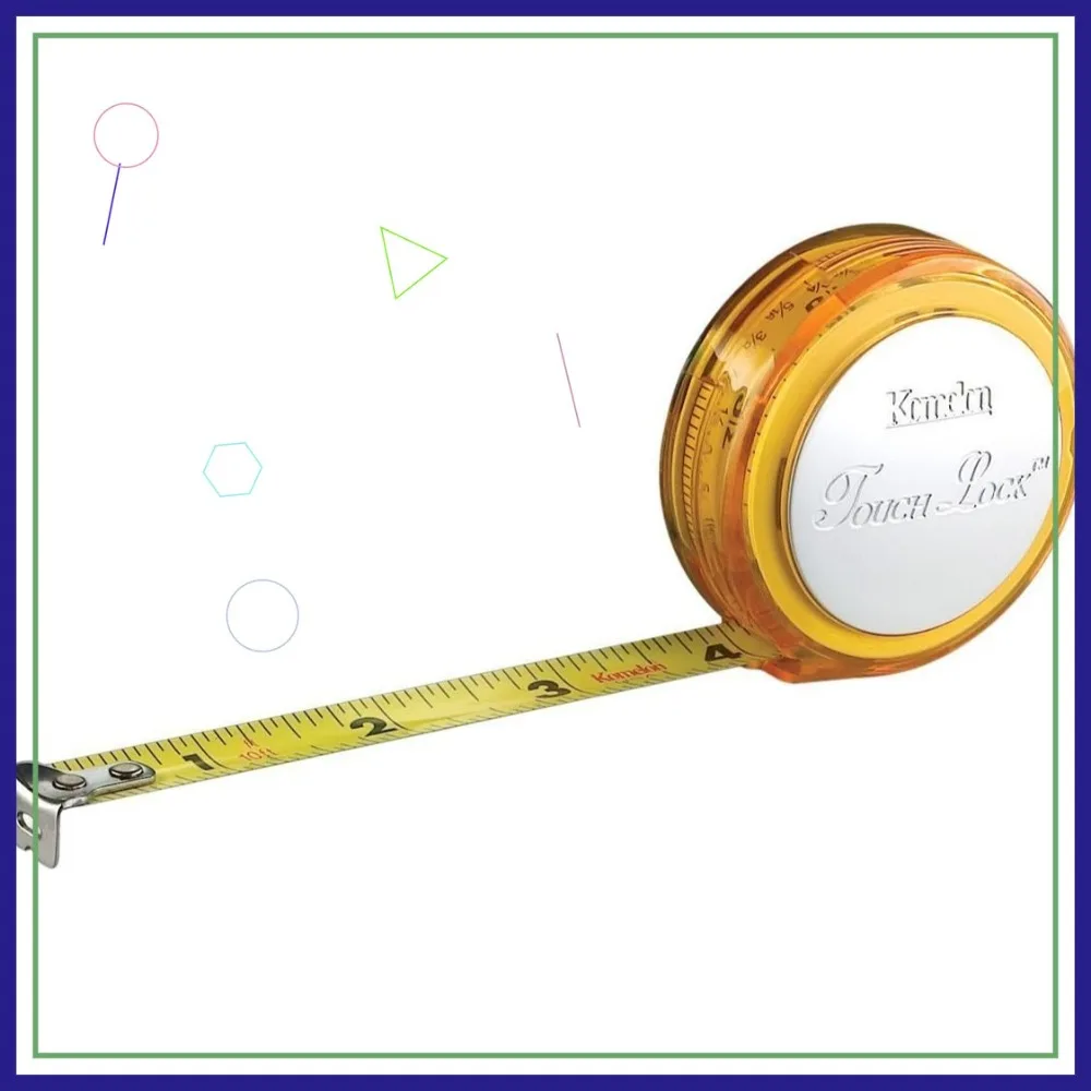 

10-Foot Touch Lock Power Tape Measure, Assorted Colors for Easy Reading and Durable Use
