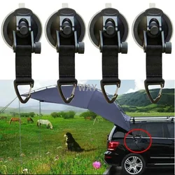 Strong Car Vacuum Suction Cup Anchor Outdoor Tent Securing Hook Heavy Duty Tie Down Camping Canopy Awning Tarp Carabiner