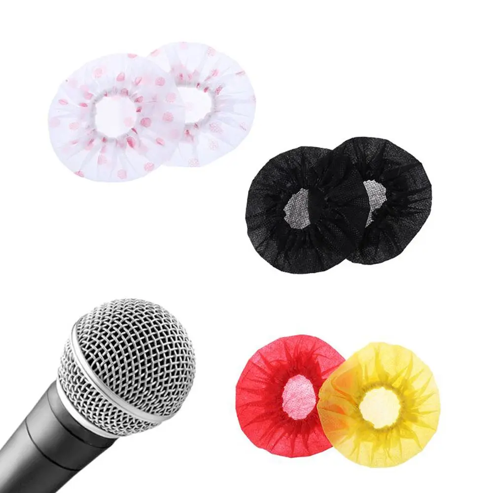 

Recording Room Windscreen Karaoke Supplies Non-woven Disposable Mic Cover Mat Antibacterial Cover Microphone Cover Mic Cap Pad