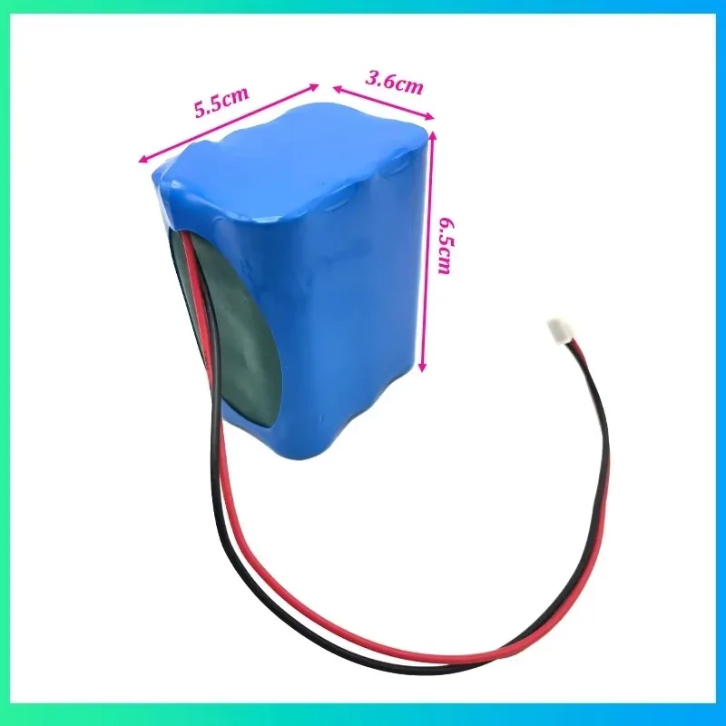 New 12V Battery 12.6V 6600mah 3S2P Li-ion 18650 Lithium-ion Battery Pack for Parrot Disco Drones Fish Detector Fishing LED Light