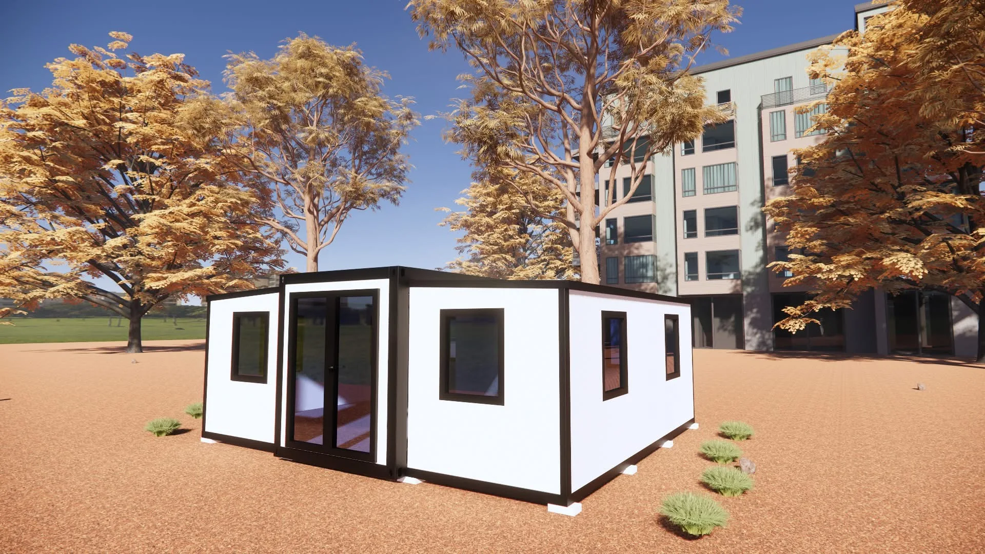 Special Small Prefab House Thermal Insulation Villa Building Panels Expandable Container House