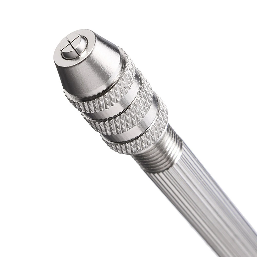 Imagem -02 - Perfuração Rotary Pin Vise Screwdriver Broca Mandril de Broca Manual de Liga de Alumínio Repair Tool For Jewelry Ver Woodworking Tools