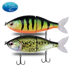 150mm 56g Hard Bait Plastic Jointed Obese Joint hunter Soft Tail Multi-jointed fishing accessories  jerk bait Swimbait
