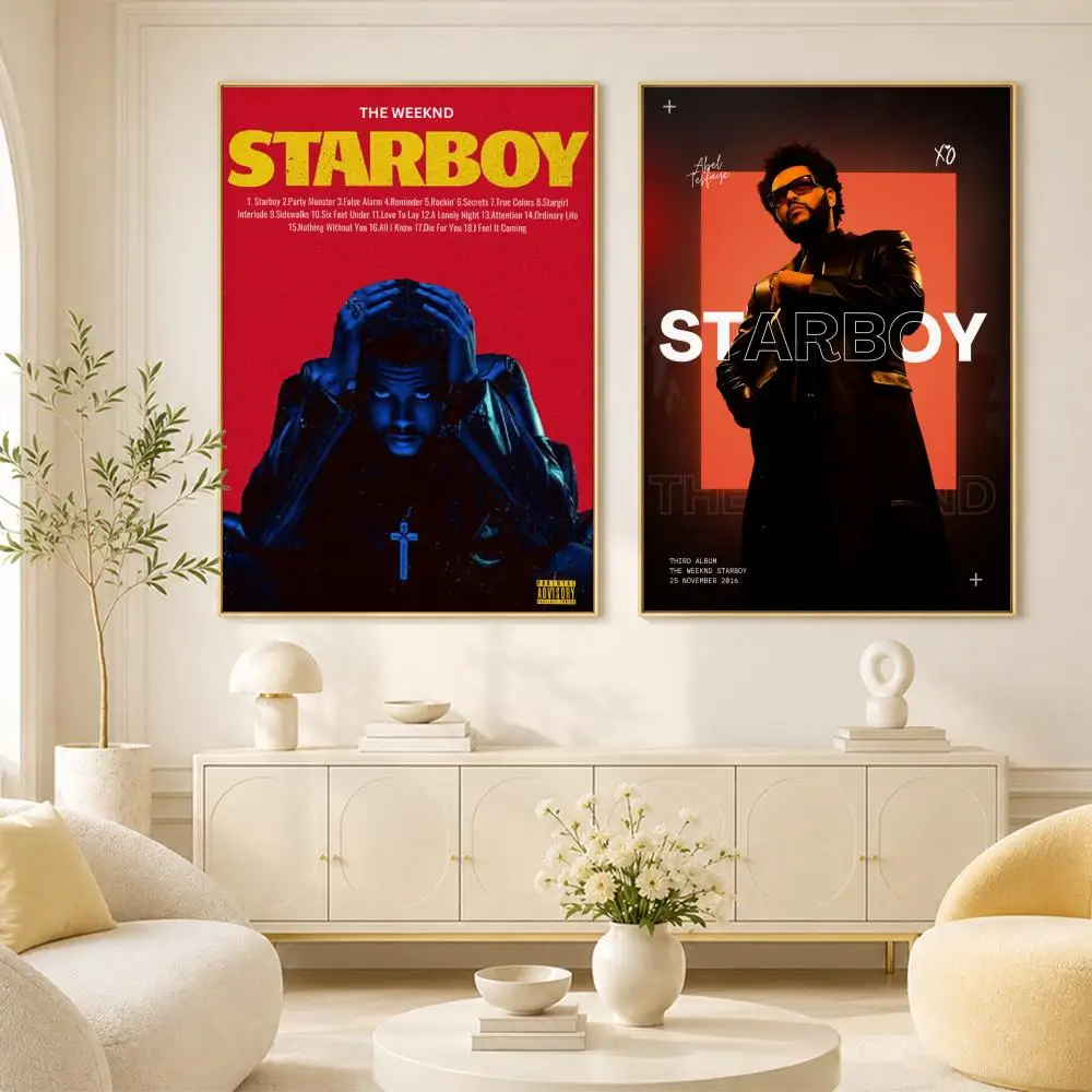 Singer T-The weeknd Poster Room Home Decoration Interior Wall Art Printing Garage Posters Gift