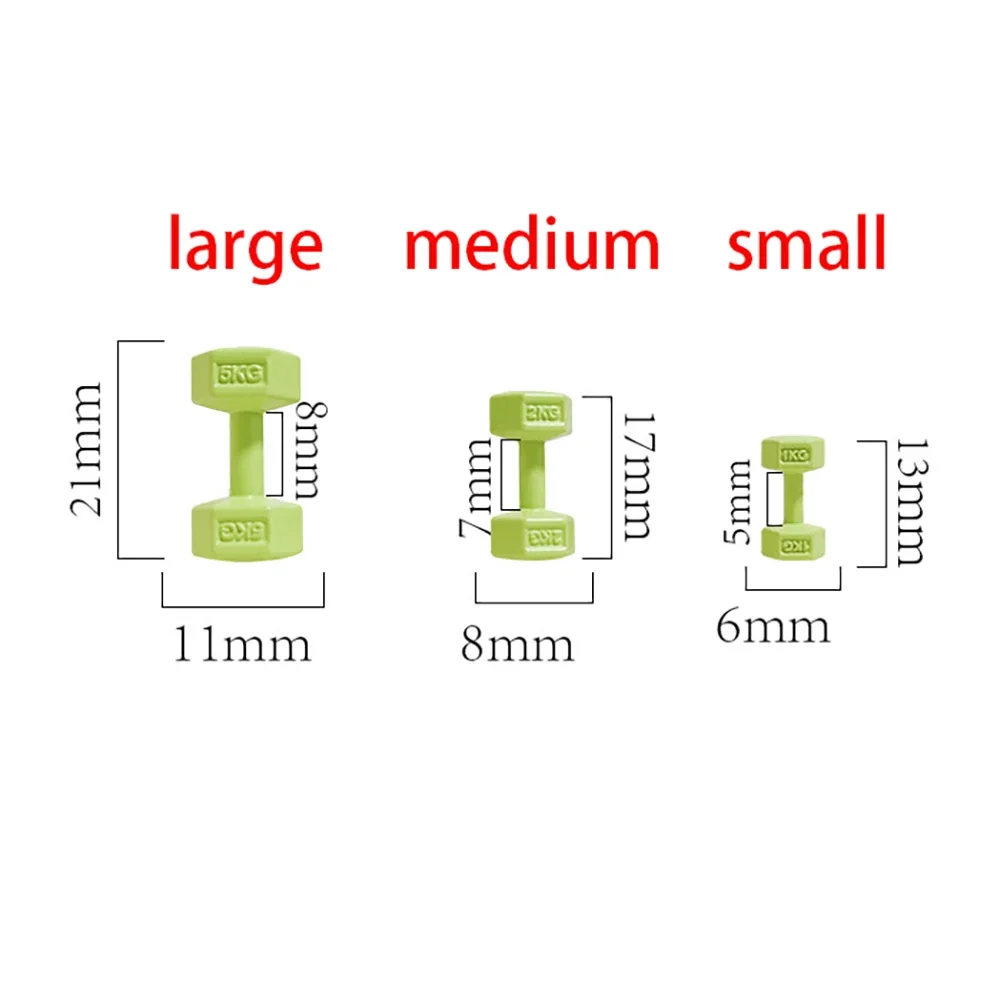 1 قطعة 1/12 دمية مصغرة دمبل معدني لعبة مجسمة ل ob11 bjd بيت الدمية اكسسوارات الديكور