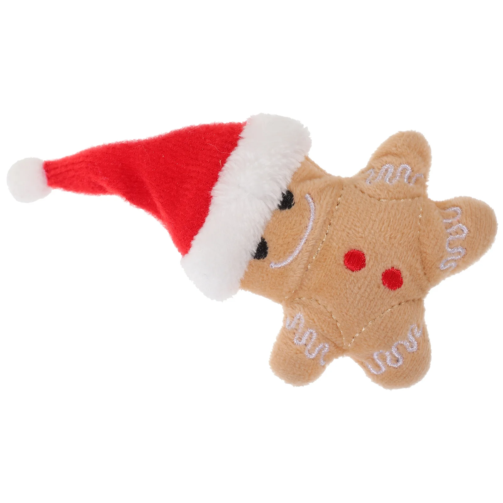 Plush Dog Toy Christmas Cat Catnip Small Chew Indoor Cats Kitten Gingerbread Man Chewing Teething