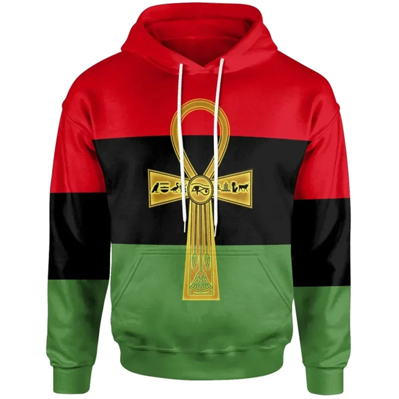 

Harajuku 3D Printing African Dashiki The Arab Republic-of Egypt Flag New In Hoodies & Sweatshirts Egypt Emblem Graphic Pullovers