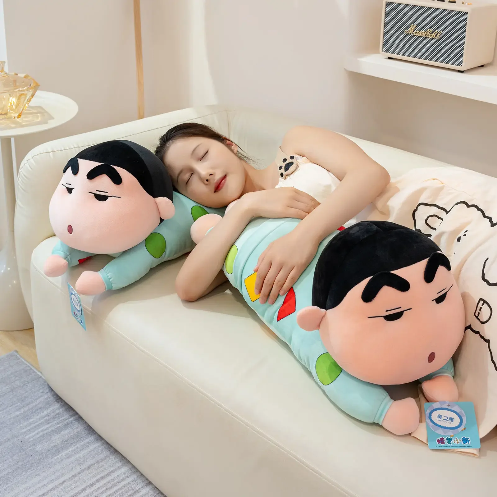 

Original With Tag Very Soft Crayon Shin Chan Plushies Stuffed Anime Shin Chan Sleeping Plush Toy Cushion Pillow Home Decor Gifts