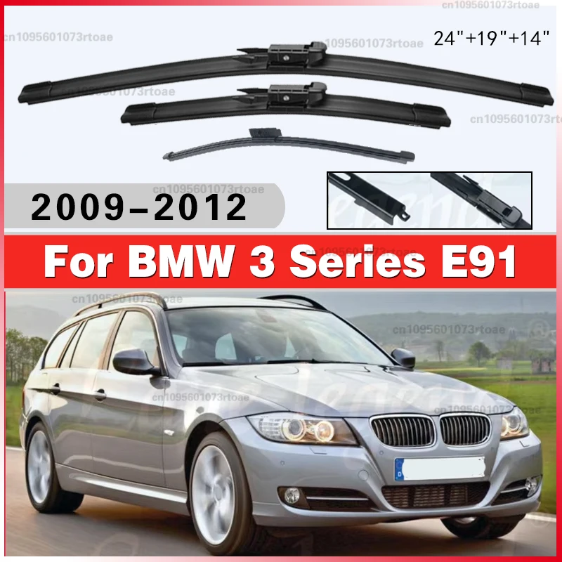

Щетки стеклоочистителя 24"19"14" для BMW 3 серии E91 2009-2012 (передние и задние, для праворульных и леворульных автомобилей)