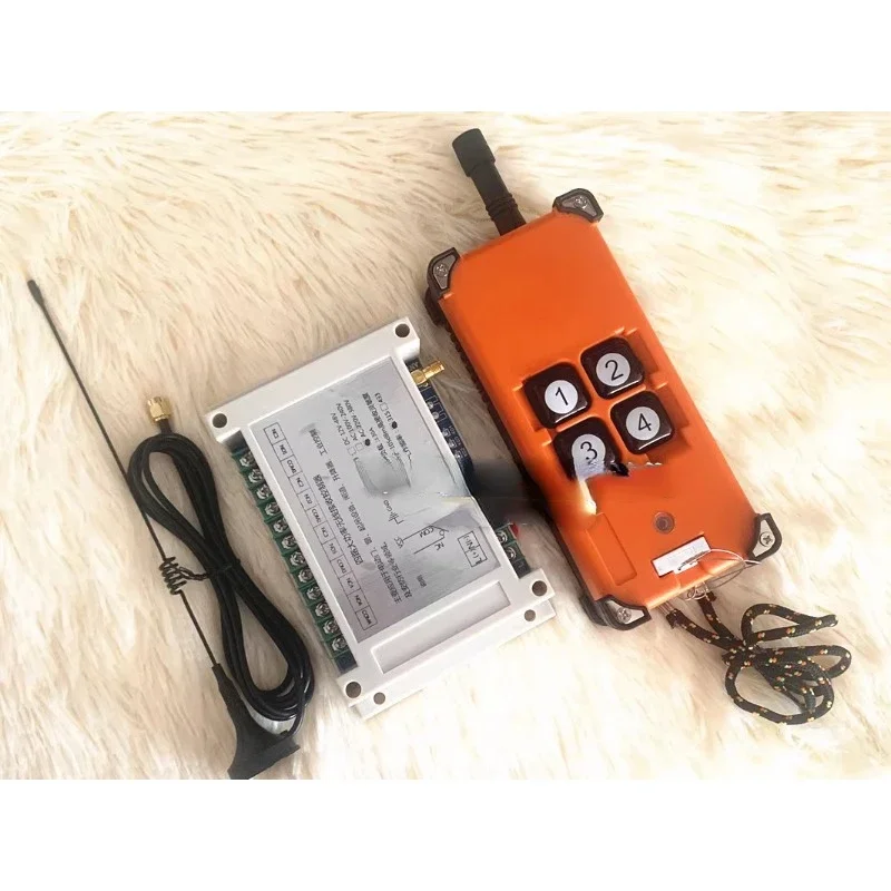 220V-380V four-way remote control switch long-distance 4-way output high-power water pump motor industrial controller 24