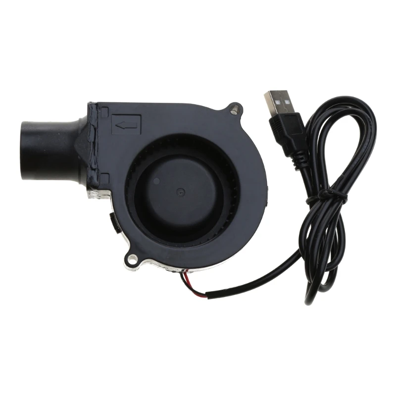 USB ポータブルバーベキューファンピクニックキャンプエアターボ送風機 2600RPM 1.5 ワット 7530 7 センチメートルドロップシップ