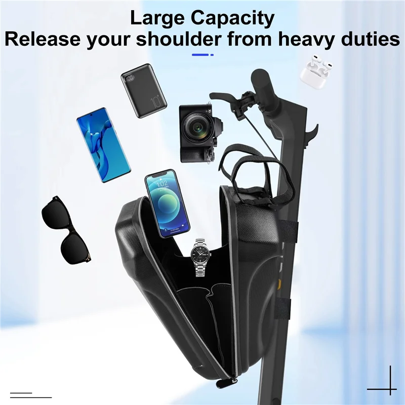 

A99I-Новая сумка для хранения скутера, 5 л, большая вместимость, жесткий корпус, водонепроницаемая передняя сумка для скутера, сумка для хранения, сумка на руль